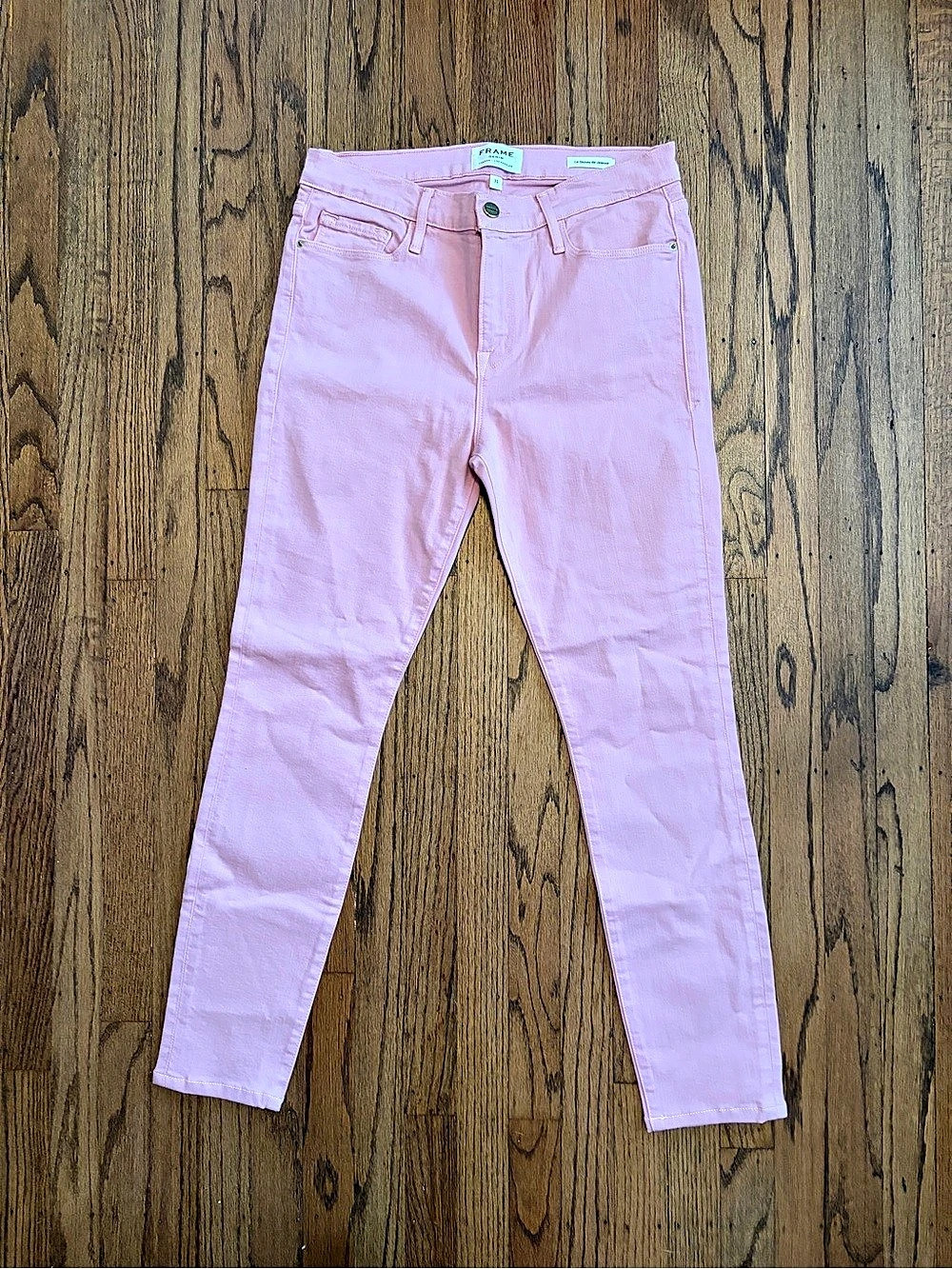 FRAME Le Skinny de Jeanne Pink Skinny Jeans Waist 31 Like New